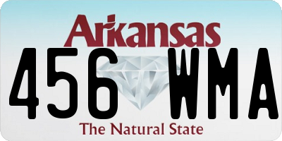 AR license plate 456WMA