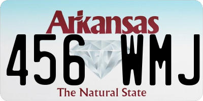 AR license plate 456WMJ