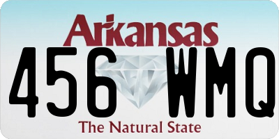 AR license plate 456WMQ