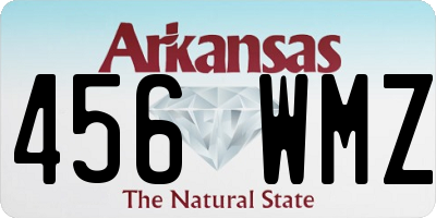AR license plate 456WMZ