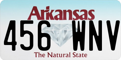 AR license plate 456WNV