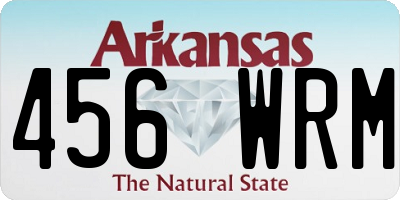 AR license plate 456WRM