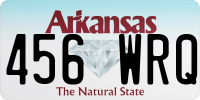 AR license plate 456WRQ