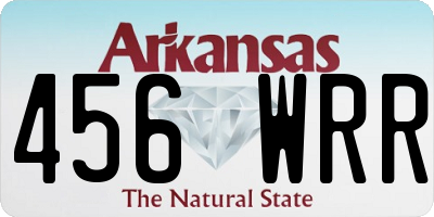 AR license plate 456WRR