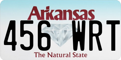 AR license plate 456WRT