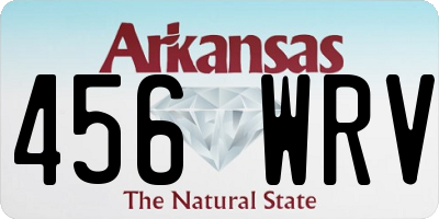 AR license plate 456WRV