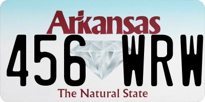 AR license plate 456WRW