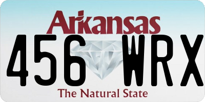 AR license plate 456WRX
