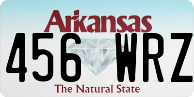 AR license plate 456WRZ