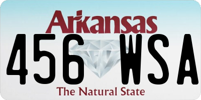 AR license plate 456WSA
