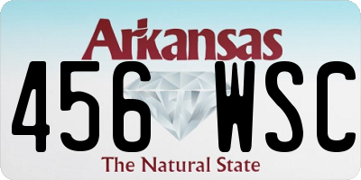 AR license plate 456WSC