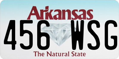 AR license plate 456WSG