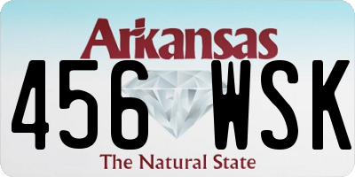 AR license plate 456WSK