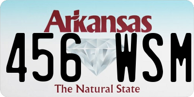 AR license plate 456WSM