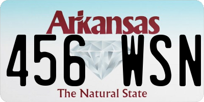 AR license plate 456WSN