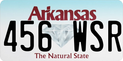 AR license plate 456WSR
