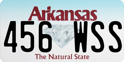 AR license plate 456WSS