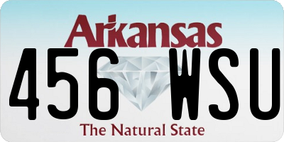 AR license plate 456WSU