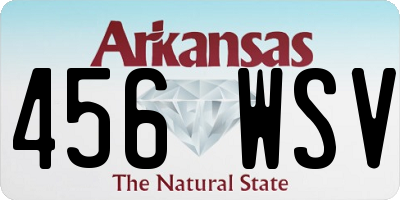 AR license plate 456WSV