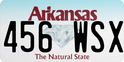 AR license plate 456WSX