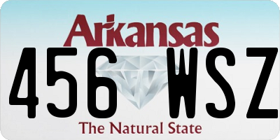 AR license plate 456WSZ