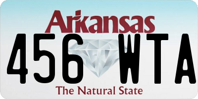 AR license plate 456WTA