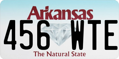 AR license plate 456WTE