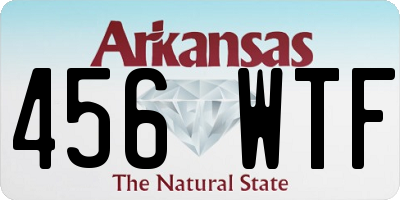AR license plate 456WTF