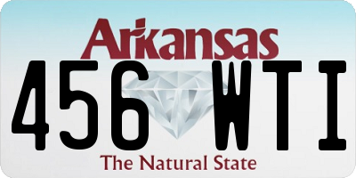 AR license plate 456WTI