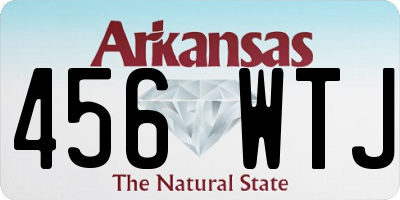 AR license plate 456WTJ
