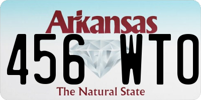 AR license plate 456WTO