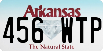 AR license plate 456WTP