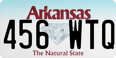 AR license plate 456WTQ