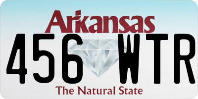 AR license plate 456WTR