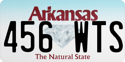 AR license plate 456WTS