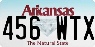 AR license plate 456WTX
