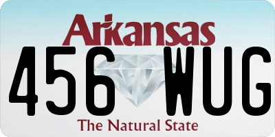 AR license plate 456WUG