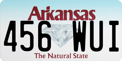AR license plate 456WUI