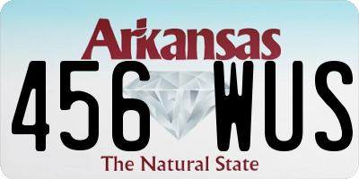 AR license plate 456WUS