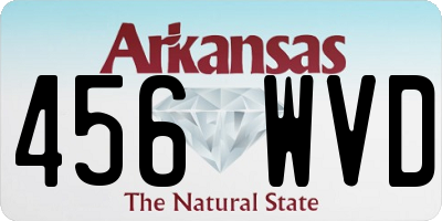 AR license plate 456WVD