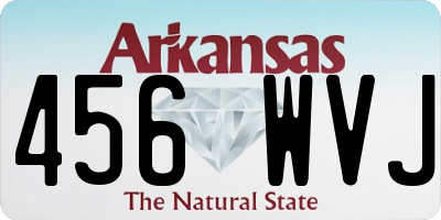 AR license plate 456WVJ