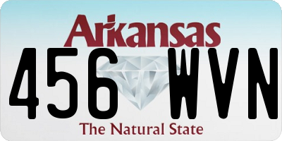 AR license plate 456WVN