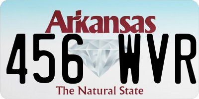 AR license plate 456WVR