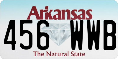 AR license plate 456WWB