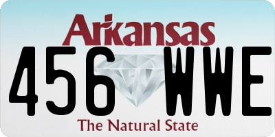 AR license plate 456WWE