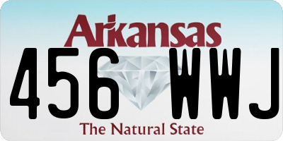 AR license plate 456WWJ