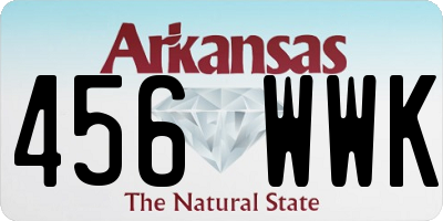 AR license plate 456WWK