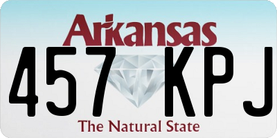 AR license plate 457KPJ