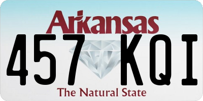 AR license plate 457KQI
