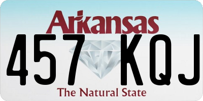 AR license plate 457KQJ